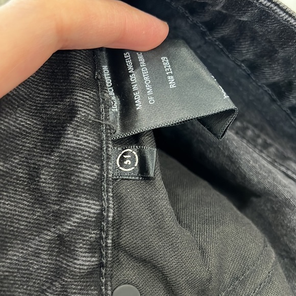 GRLFRND Black Hailey Low Rise Slim Boot Jean with Slit - Picture 9 of 10